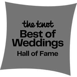 the knot best of weddings hall of fame badge